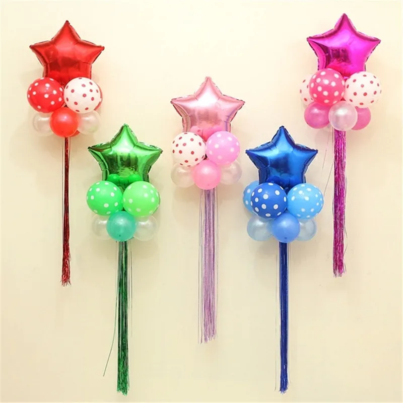 5 шт. 10 дюймов звезда любящее сердце шарик из фольги в форме Свадебные baby shower