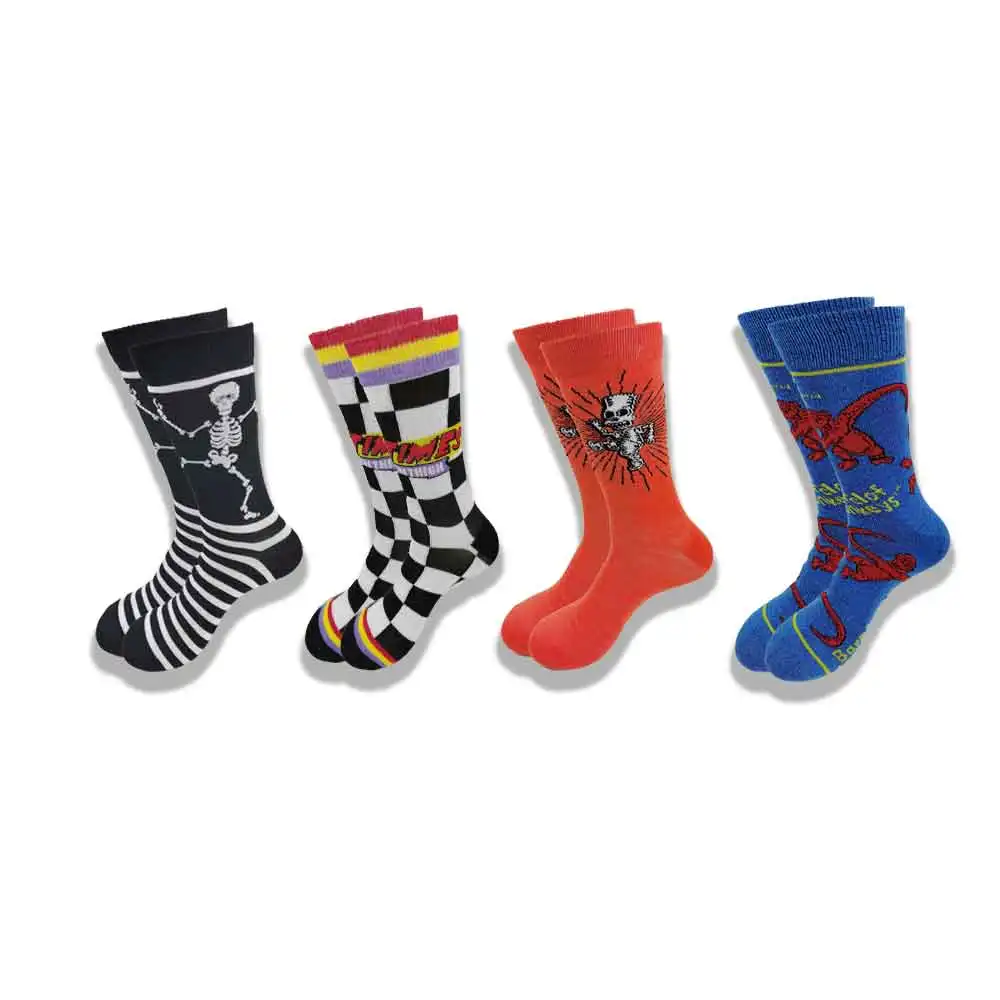 

Autumn and Winter Cartoon Socks for Men and Women Advanced Sewing Street Style Middle Tube Skateboard Leisure Socks