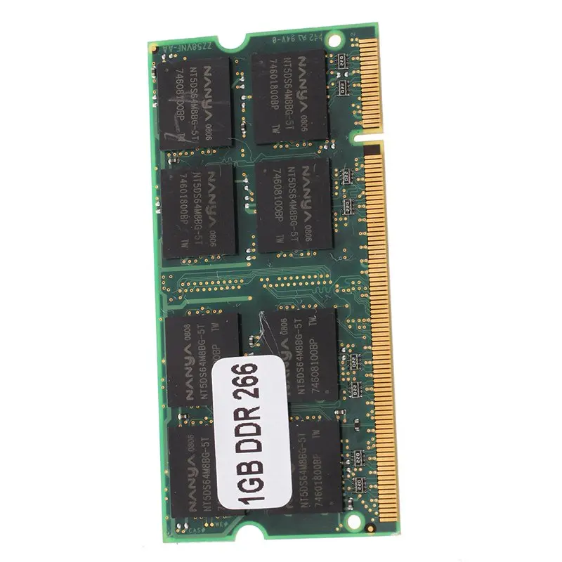 1 Гб оперативной памяти Оперативная память PC2100 DDR CL2.5 DIMM 266 МГц 200 pin Тетрадь