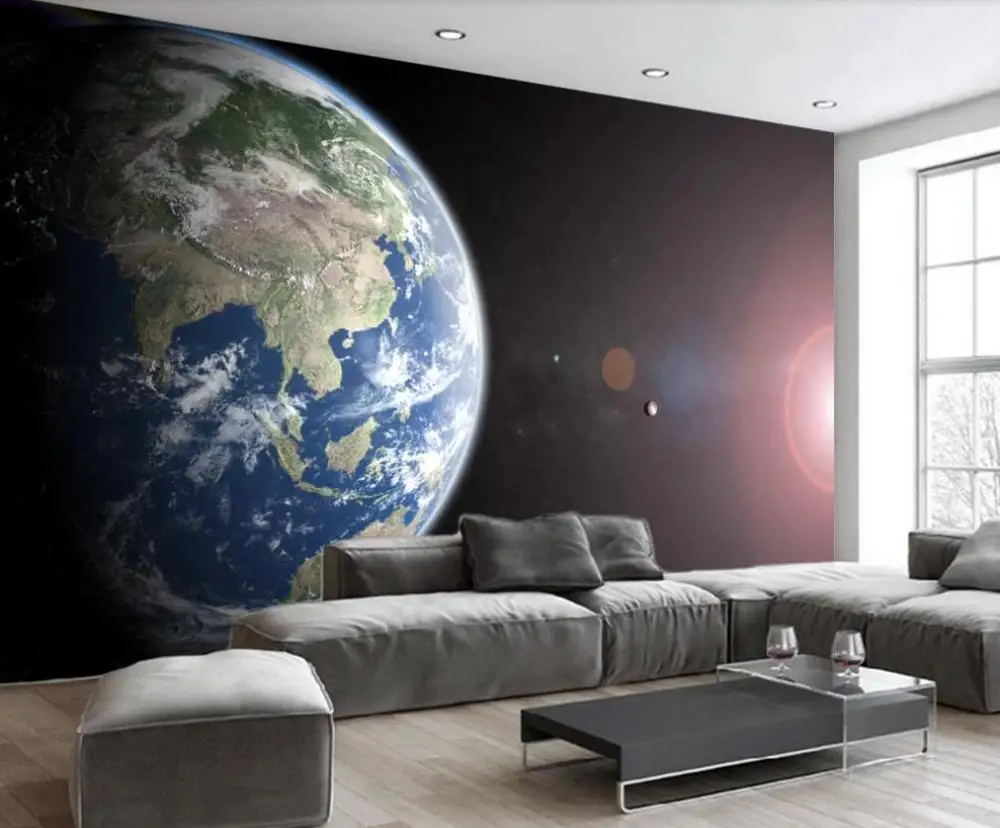 Фотообои на заказ 3D фантазия Космическая Звезда воздушный пузырь ТВ фон