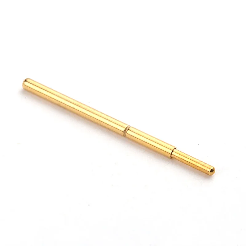 

100PCS / Package PA75-J1 Small Round Head Gold-plated Spring Test Probe Needle Tube 1.02MM Length 16.5mm PCB Probe