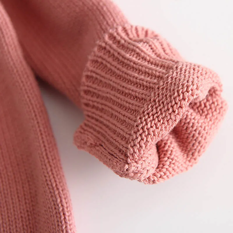 Детский трикотажный комбинезон с длинным рукавом на осень/зиму|Боди для малышек|