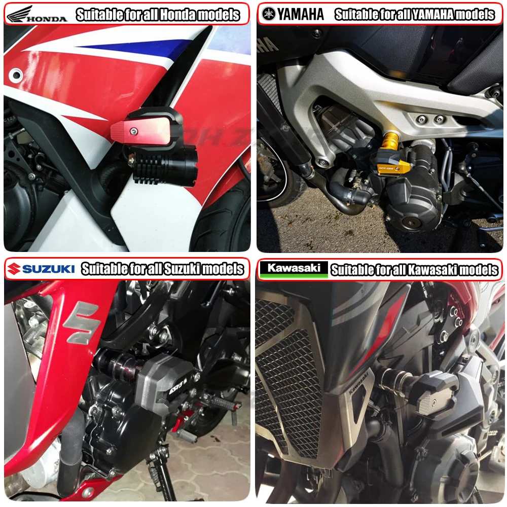Frame Sliders Crash Protector For KAWASAKI NINJA 125 Z125 2019 Motorcycle Bobbins Falling Protection | Автомобили и мотоциклы