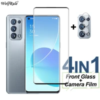 full cover glass for oppo reno6 pro plus screen protector tempered glass protective phone camera film for reno5 pro find x3 neo