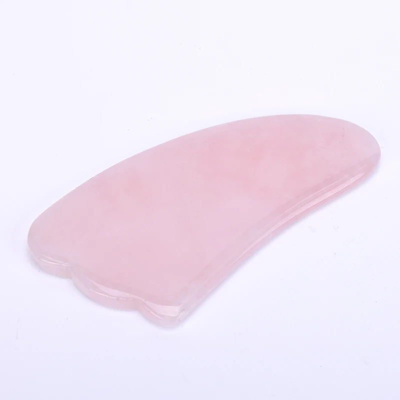 Традиционный скребок для массажа Gua Sha из розового кварца уход за кожей Инструмент для иглоукалывания соскабливание лица массаж спины шеи
