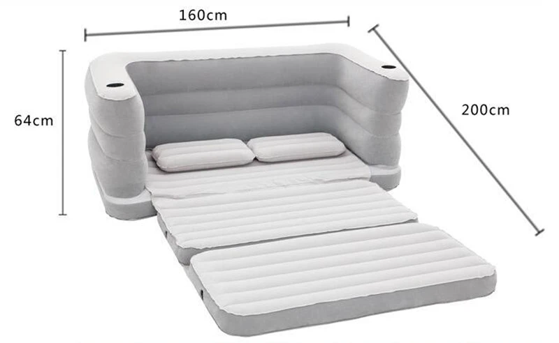 Надувной диван кровать 5 в 1 для кемпинга пешего туризма двух человек портативный