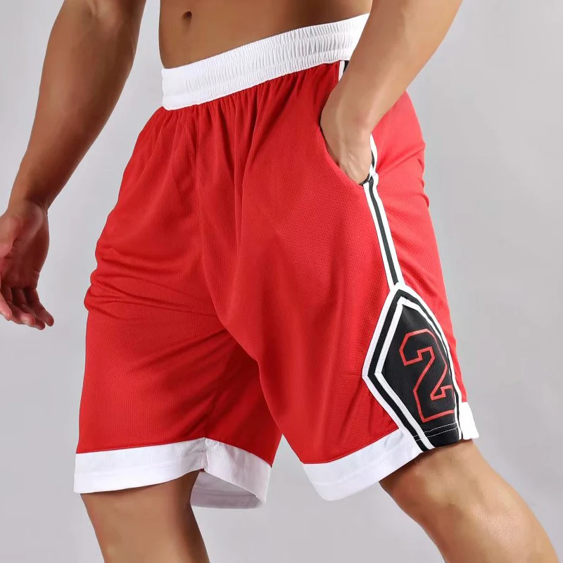 

Number 23 Basketball Training Shorts Men Zipper Pockets Fitness Sports Shorts Male Breathable Running Jogging Pants