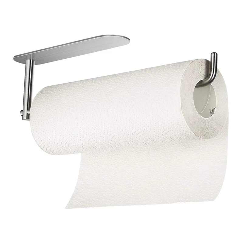 

Kitchen Self-adhesive Under Cabinet Paper Roll Rack Towel Holder Tissue Hanger K3KA