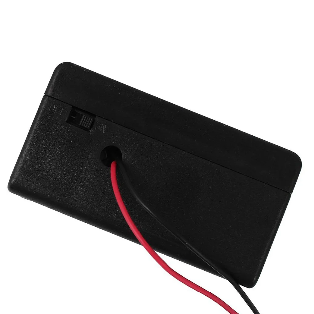 2 слота D размер батареи держатель 3V DC DIY перезаряжаемый аккумулятор чехол с