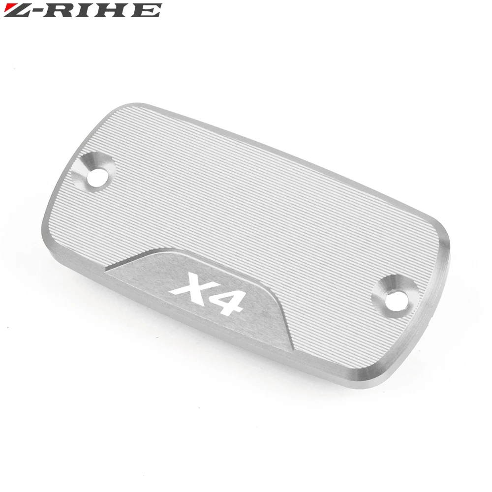 Silver 1piece ZRIHE аксессуары для мотоциклов CNC алюминиевый тормозной резервуар фланец крышка насоса Крышка Резервуара жидкости крышка для Honda X4 1998-2004 2003 - Цвет: Silver 1piece