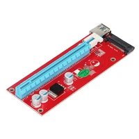 10 pcs 60cm ver007s pci e riser card pci express pcie x1 to x16 extender adapter usb 3 0 cable 15pin sata power for