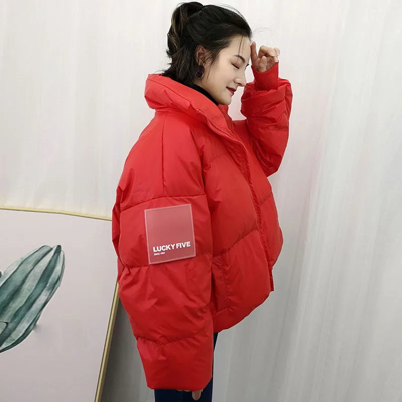 Женская зимняя куртка новинка 2019 женская на белом утином пуху