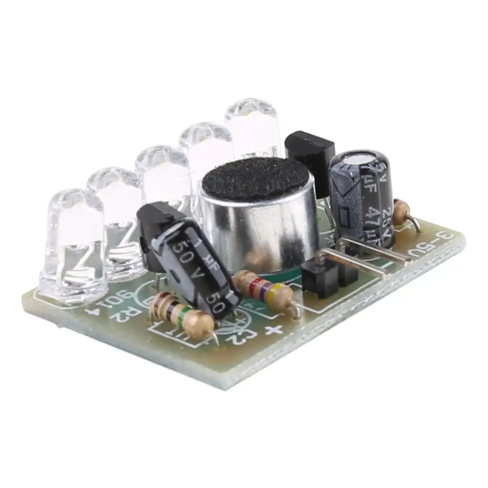 1 шт. Новый звук управления LED Мелодия лампа электронное производство DIY наборы