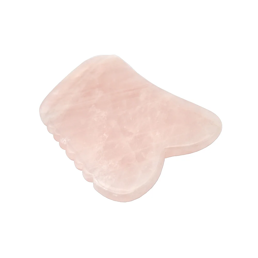 Хит продаж розовый кварц порошок кристалл гуашь скребок гуаша для лица с