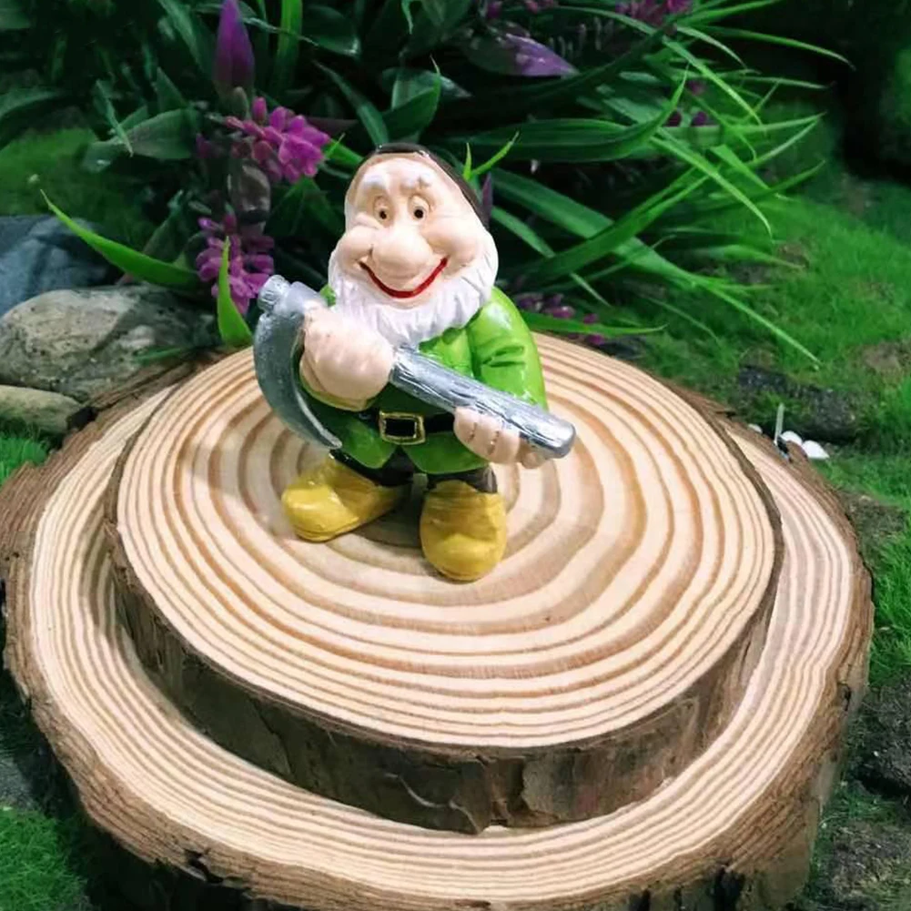 

14PCS Fairy Garden Gnome Statue Mini Dwarf Elf Resin Sculpture Home Ourdoor Garden Deoration Potted Micro Landscape