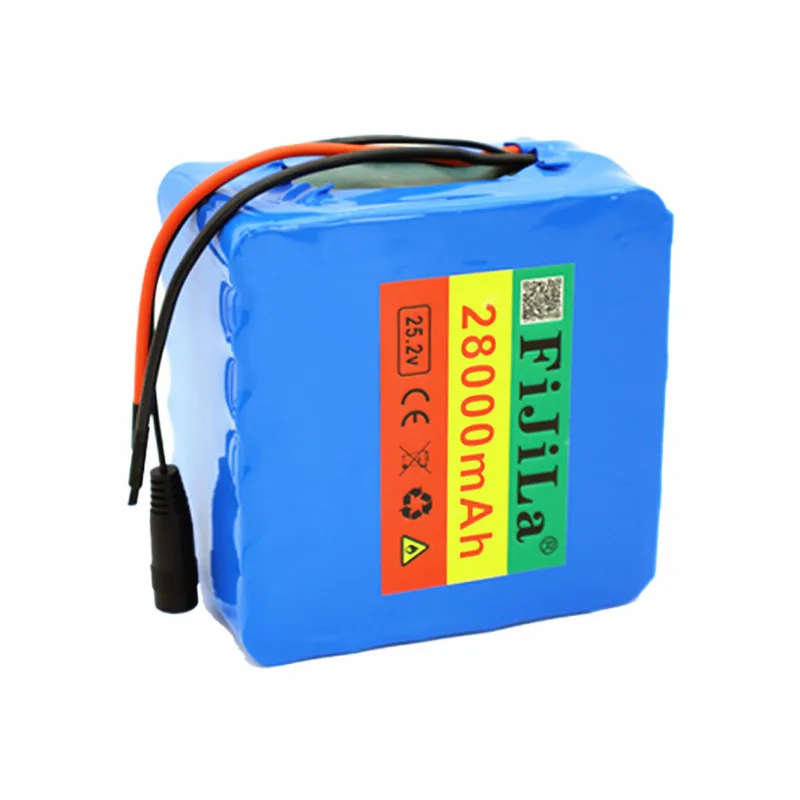 

24V 28Ah 6S6P 25.2V lithium battery pack batteries for electric motor bicycle ebike scooter wheelchair cropper with BMS+ charger