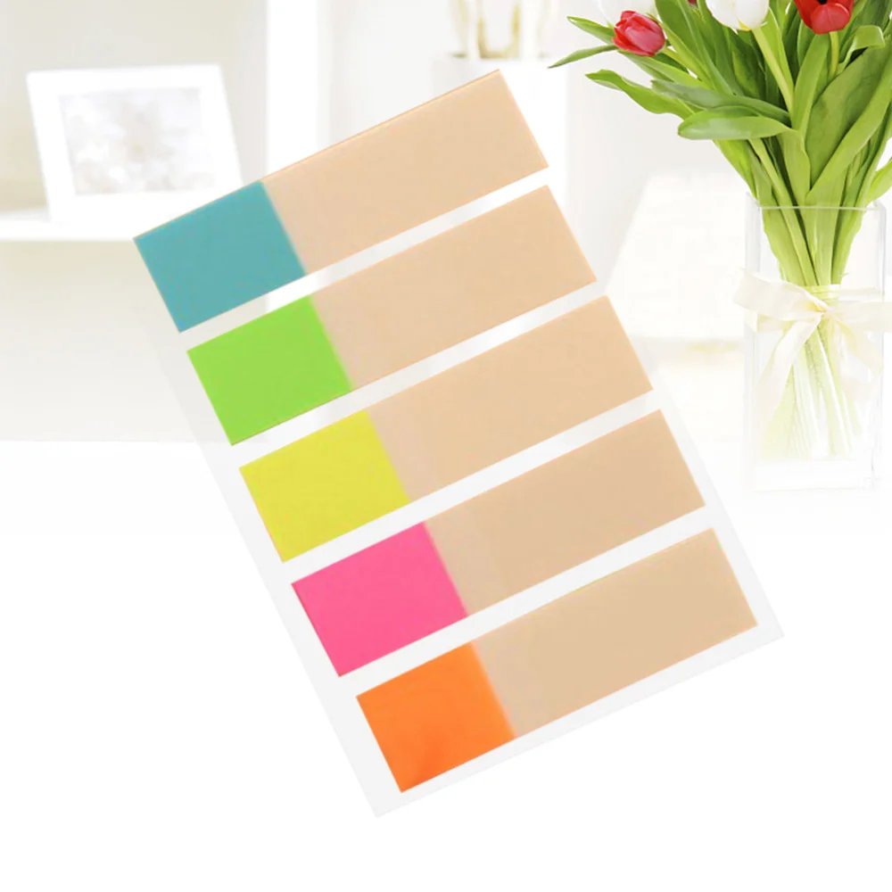 

10 Packs Neon Page Markers Colored Tabs Flags Sticky Pads for Marking 5pcs/Pack
