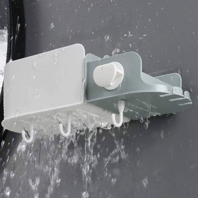 Настенный органайзер для ванной комнаты держатель зубной щетки без перфорации