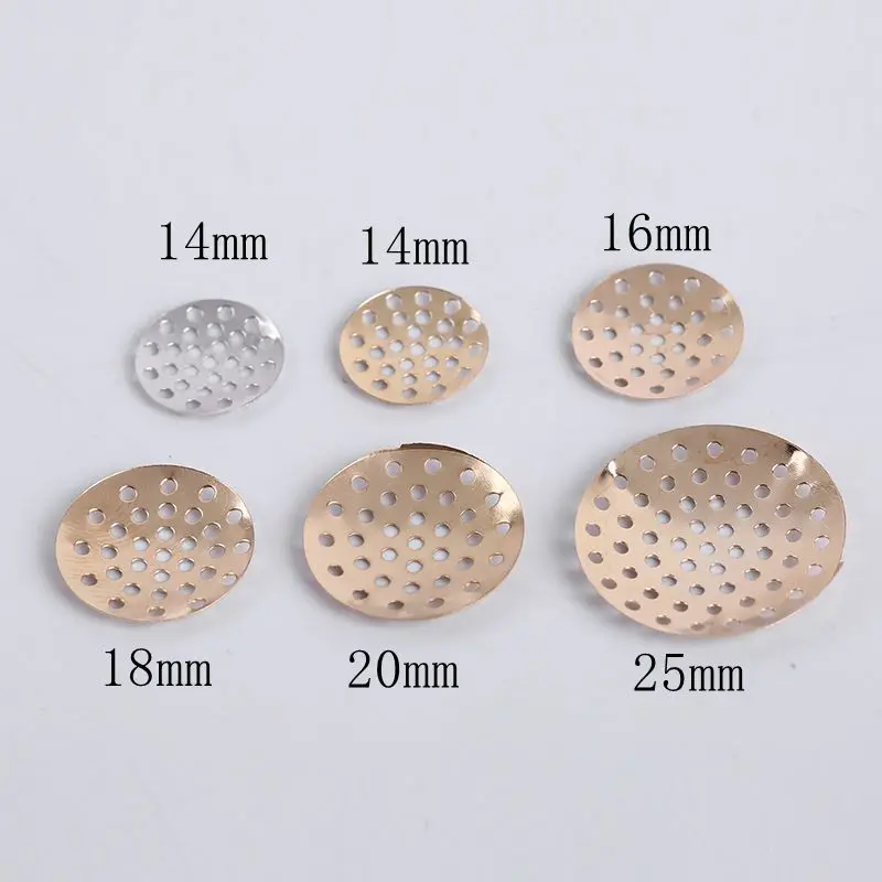 50 шт./лот броши на основе металлического диска оболочка Цветок Кабошон ободок