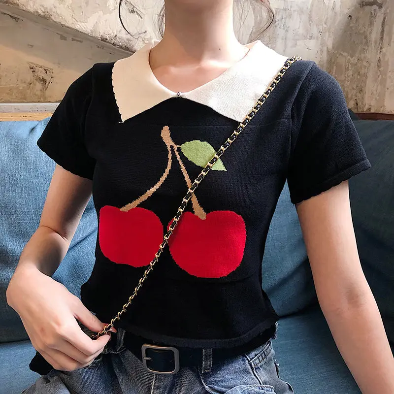 Женские футболки короткая футболка для женщин лето 2020 ретро женский топ с