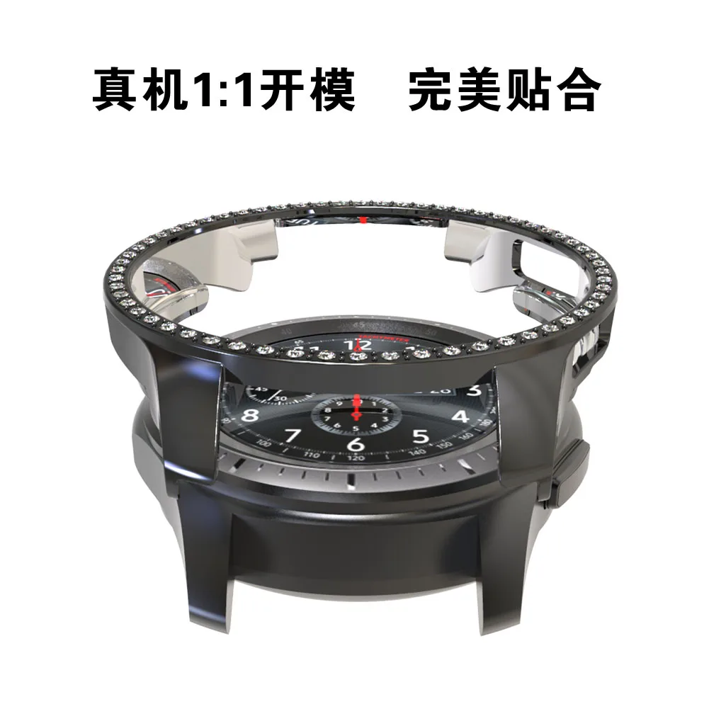 Блестящий Алмазный чехол для samsung Galaxy Watch 42 мм 46 мм защитный бампер gear S3 Frontier Shell