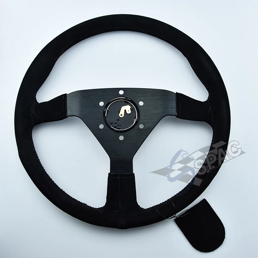 Автомобильные аксессуары 14 дюймов JDM замши кожаное рулевое колесо гонки на