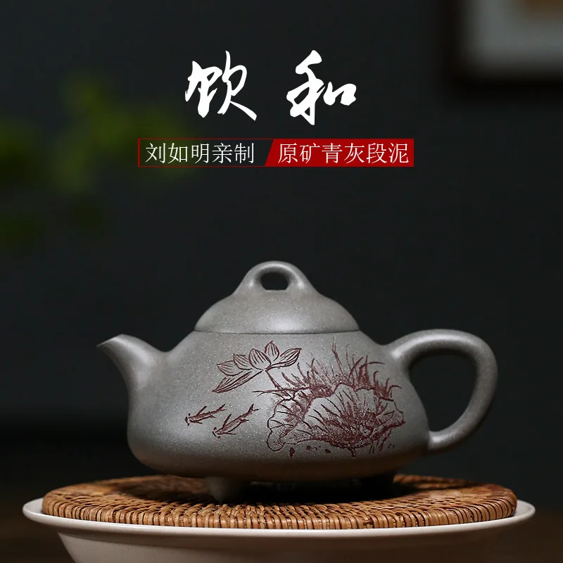 

Huang Longshan undressed ore for its period of mud by pure manual recommended drinking and kung fu tea set the teapot