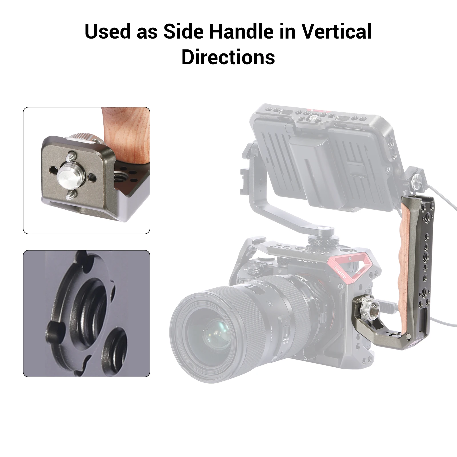 SmallRig ARRI установочная ручка верхняя с двумя креплениями для холодного башмака DSLR