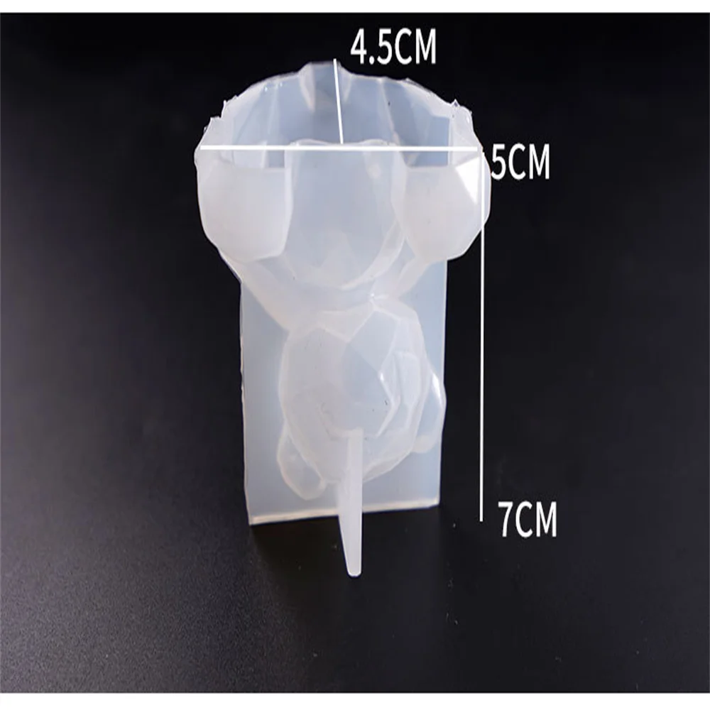 

3D Silicone Mold DIY Geometry Stereo Bear Deer Cat Animal Mold Ornament Mould Cake Decoration Tools Kitchen Accessories