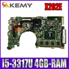 Материнская плата для ноутбука Asus S200E, X201EP, X202E, X201E, с процессором I5-3317U, 4GB-RAM, 100% полностью протестирована