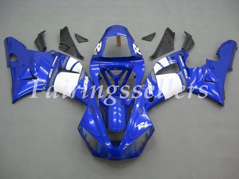 Новый комплект для обтекания АБС пластик Yamaha YZF1000 R1 2000 2001 синий белый|Полные