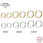 Женские серьги-кольца CANNER из серебра 925 пробы, 81012 мм