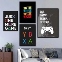 video game wall art poster game room decoration modern cartoon playstation abstract canvas painting home decoration game room