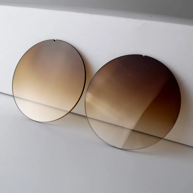 Линзы для солнцезащитных очков градиентный коричневый цвет UV400 основа кривая 6