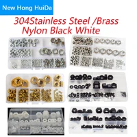 hex nut brass white black nylon black steel 304 stainless steel metric thread hexagon nut m2 m3 m4 m5 m6 m8m10m12 assortment kit