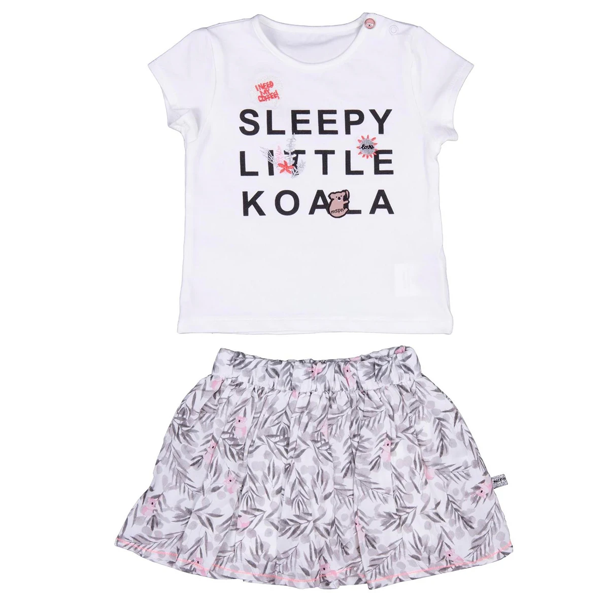

Bebepan Koala Printed Skirt Body Set
