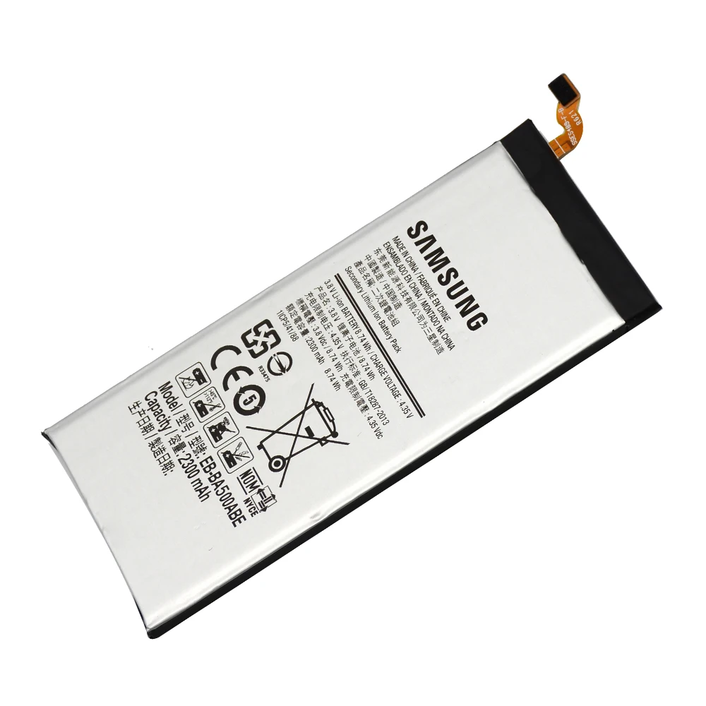 

5pcs/lot SAMSUNG A5 100% Original Battery EB-BA500ABE 2300mAh For Samsung GALAXY A5 2015 SM-A500 A5000 A5009 A500F Batteria