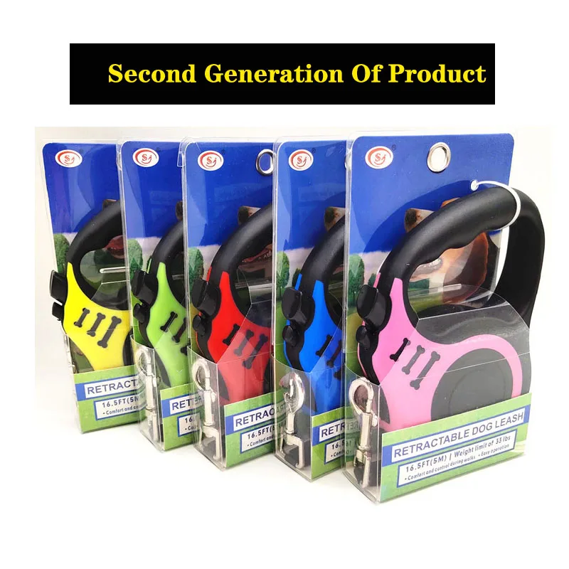 Прочный поводок для собак автоматический Выдвижной Нейлоновый Поводок кошек и