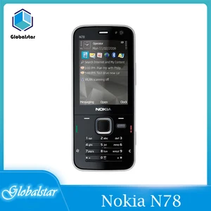 nokia n78 refurbished original mobile phones phone unlocked gsm 3g wifi gps fm symbian s60 free shipping free global shipping