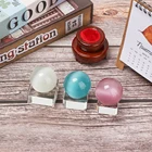 1 шт., прозрачная квадратная стеклянная подставка в виде шара