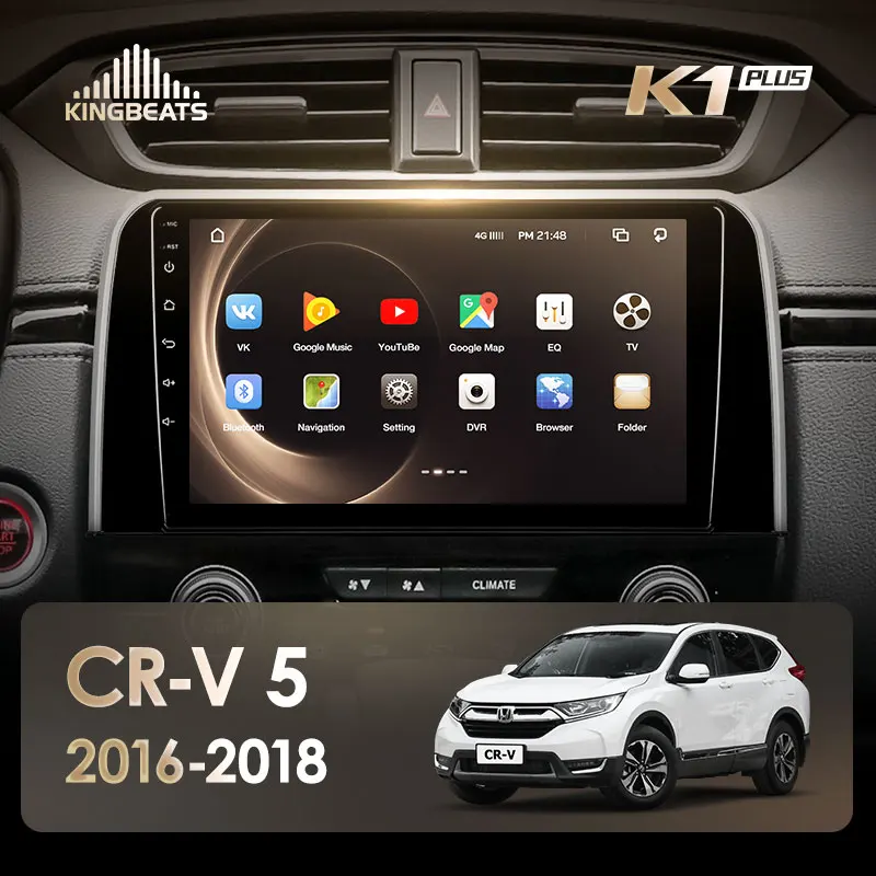 KingBeats штатное головное устройство for Honda CRV CR-V 5 RT RW GPS Android 8.1 автомагнитола на андроид магнитола для Хонда ЦРВ ЦР-В 5 автомобильная мультимедиа Octa Core 8 core*1.8G DDR4