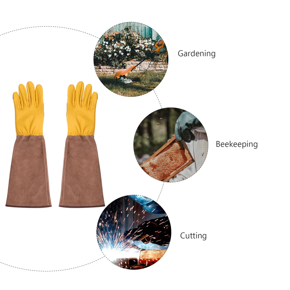 

1Pair Long Gardening Anti-scald Working (Yellow)