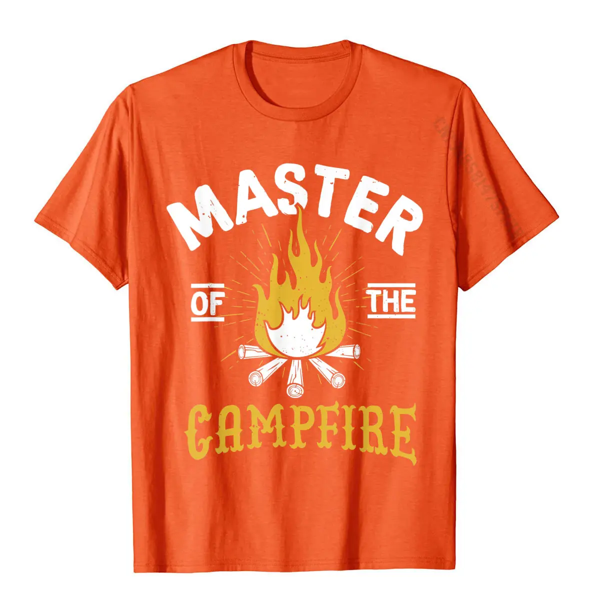 Мужская хлопковая футболка с принтом Мастер костра