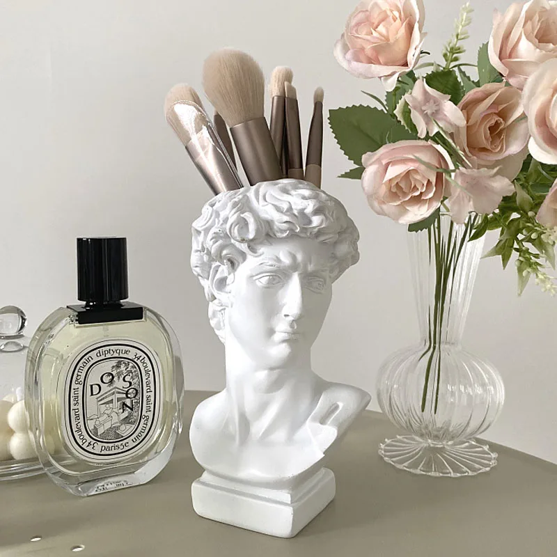 Статуя Давида мини-бюст гипс Микеланджело украшение для дома из смолы искусство