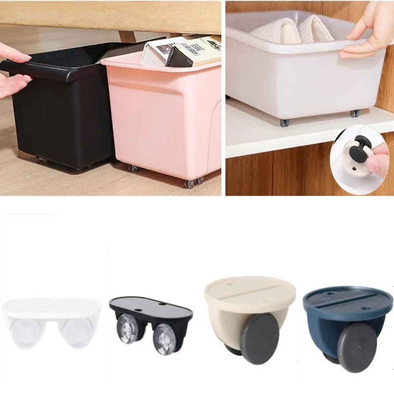 4 шт. новые клей ролики шкива для выдвижных ящиков хранения ящик мусорное ведро