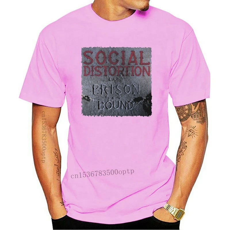 

New Social Distortion Prison Bound V4 T Shirt White Grey Black Zinc All Sizes S 5Xl