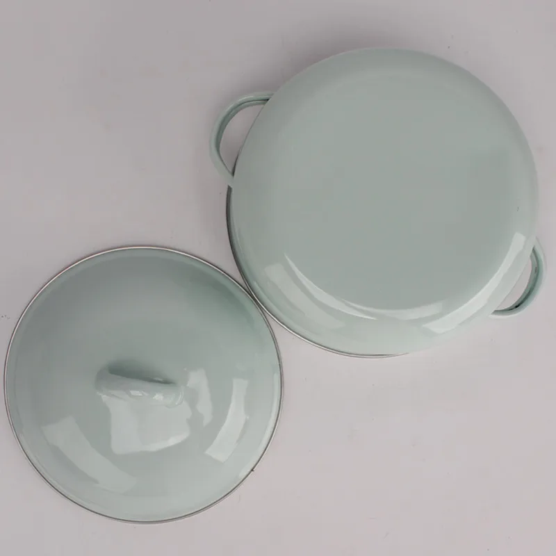 

Green Enamel Pot Noodle Milk Cute Breakfast Nonstick Korean Noodles Omelet Soup Pot Stew Pot Ollas De Cocina Tchenware DG50TG