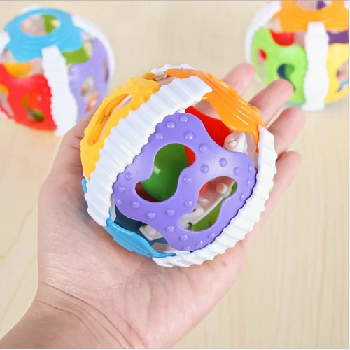 Juguetes coloridos para beb&eacute;s, sonajero infantil, Bola de mano, campana, juguete educativo Musical, m&oacute;vil-2