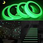 Светящаяся лента Флуоресцентные ночные самоклеящаяся светится в темноте зеленый Стикеры лента Безопасность безопасности украшения Предупреждение лента