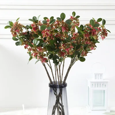 

Artificial Plant 73cm Bean Leaf Flower, Round Leaf Hydrangea Home Living Room Decoration, Wedding Decoration Artificial Flowers